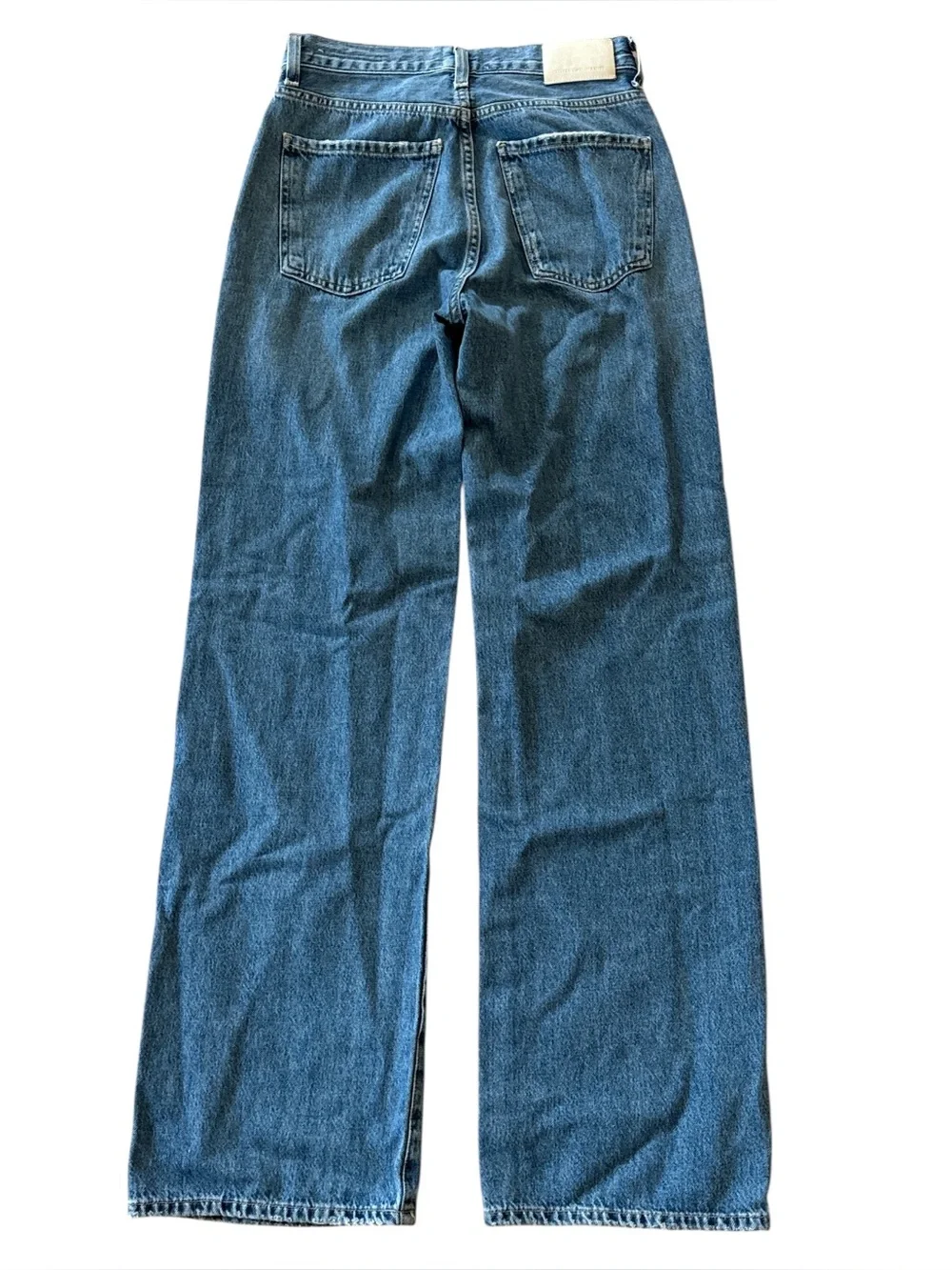 Citizens of Humanity Annina Straight Leg Medium Wash Jeans Size: 25
